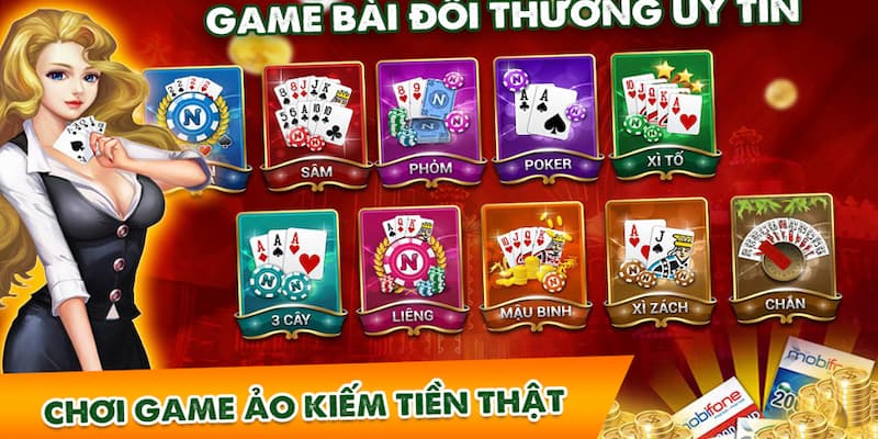 Các loại trò chơi tích hợp trong app uy tín