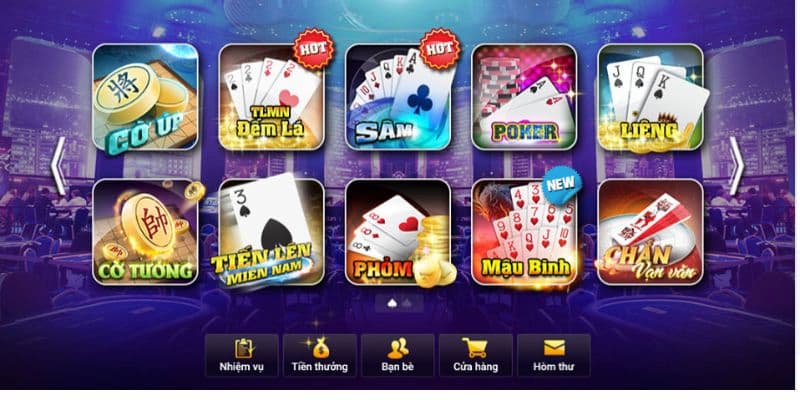 nhà cái game bài Debet Các thể loại game bài nổi bật tại Debet