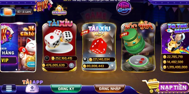 Nhà cái game bài Rikvip