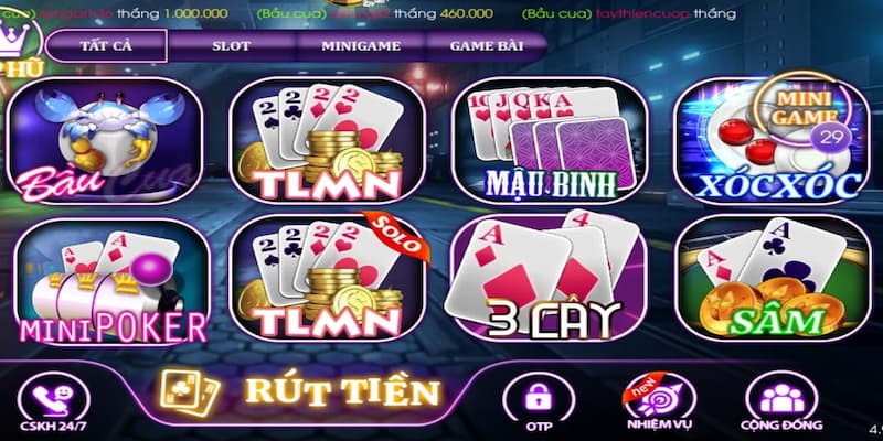 Thiên đường game bài đổi thưởng